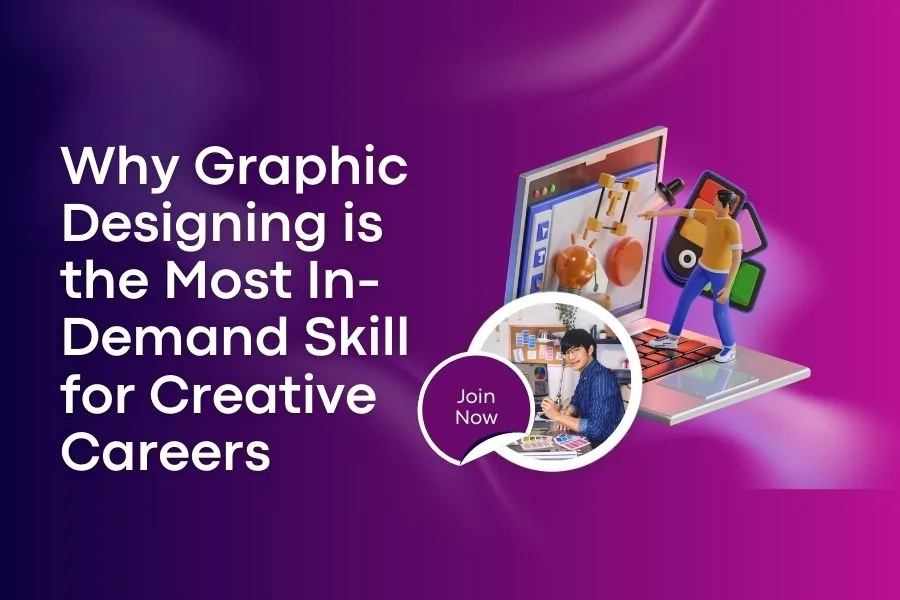 Graphic designer working on digital tools for creative career demand