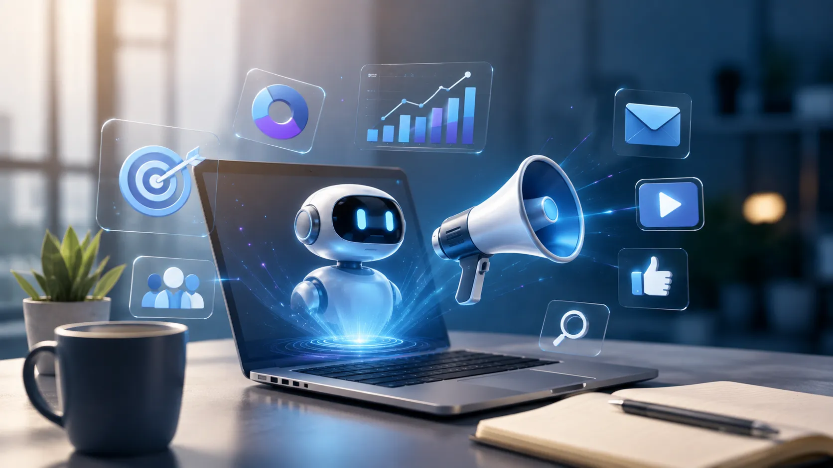 Students in a live AI marketing classroom session