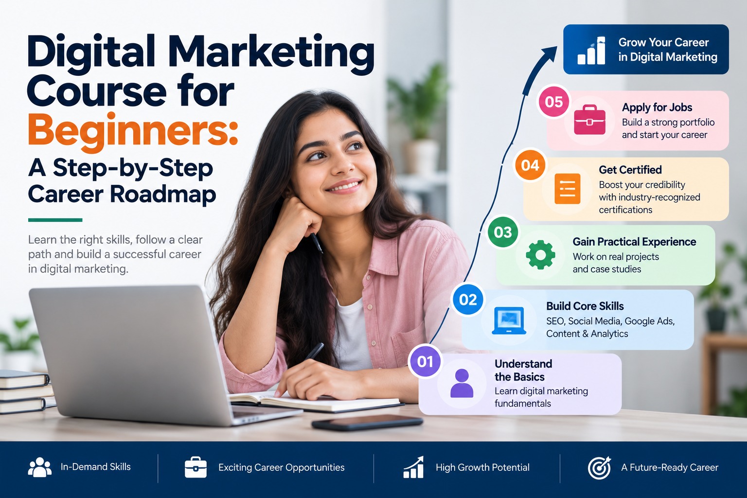 Digital Marketing Course for Beginners: A Step-by-Step Career Roadmap