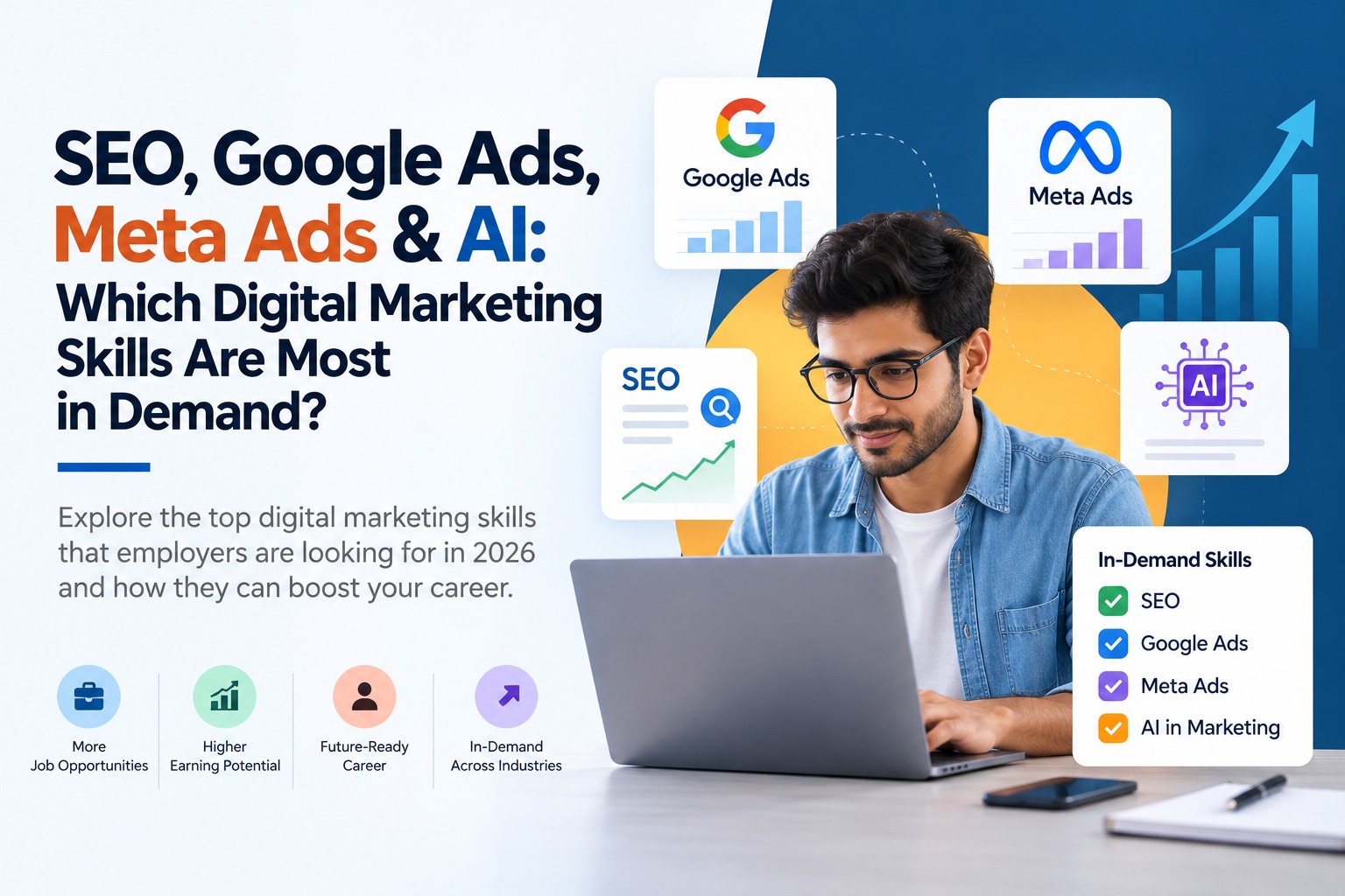 SEO, Google Ads, Meta Ads & AI: Which Digital Marketing Skills Are Most in Demand?