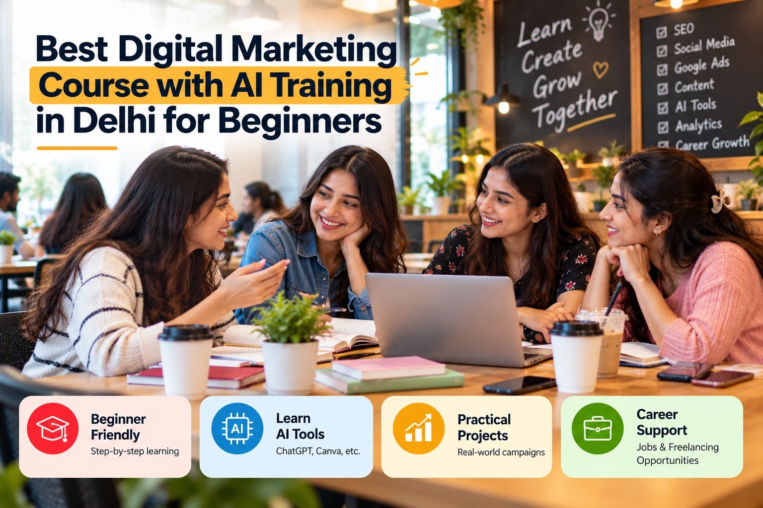 Starting a career in digital marketing can feel confusing when you are a beginner. You may have heard about SEO, Google Ads, social media marketing, content creation and artificial intelligence, but how do these skills work together in a real job?