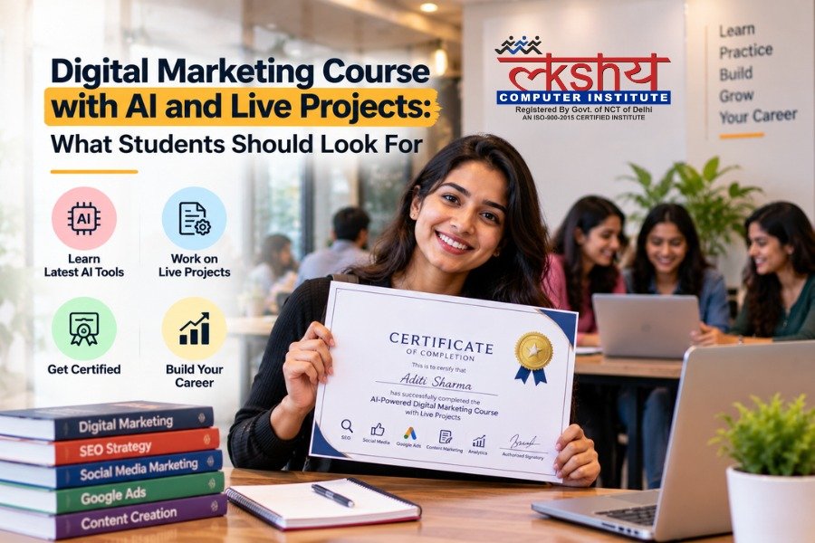 Digital Marketing Course with AI and Live Projects: What Students Should Look For